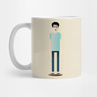 Flat design character Mug